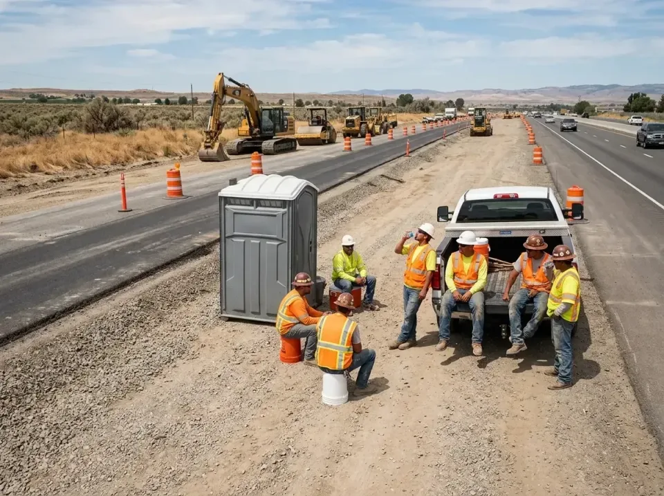 highway-road-construction-crew-007 — frequently asked questions, Porta Potty and Restroom Rentals in Fox Island, WA
